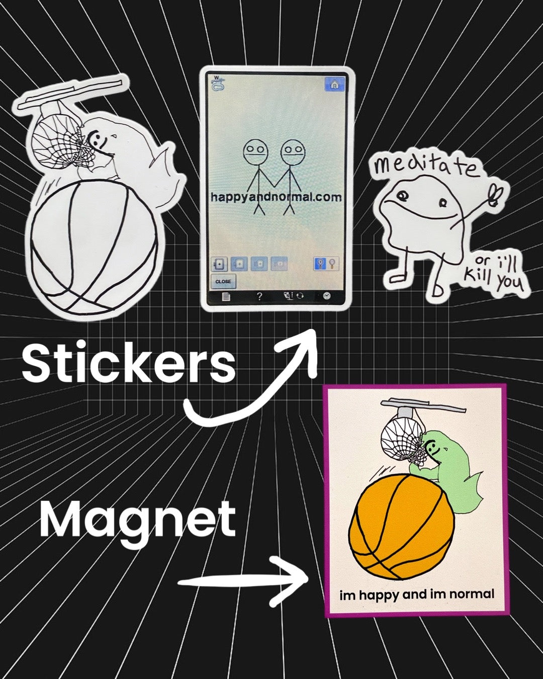 STICKERS/MAGNET PACK