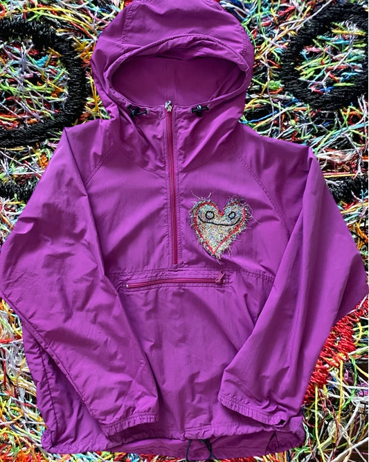 RECYCLED SCRAP THREAD HEART MONSTER JACKET